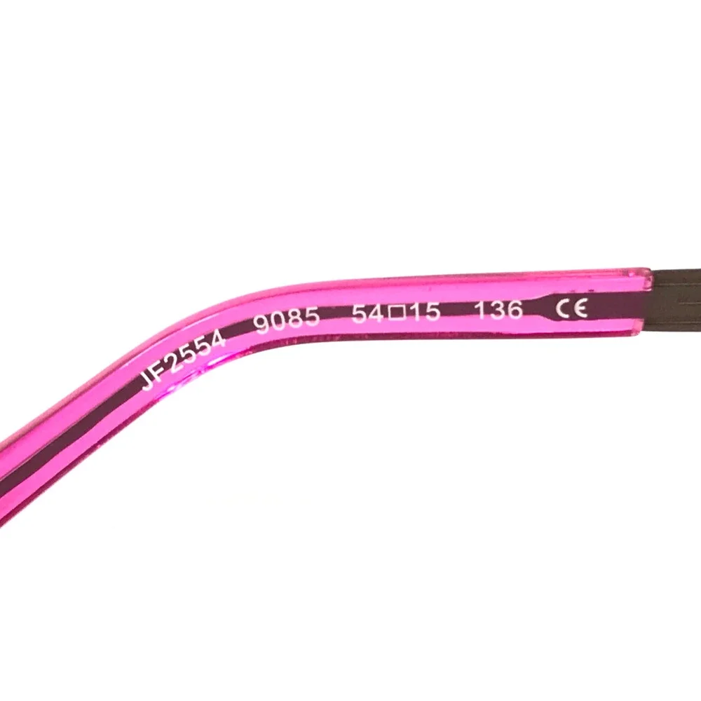 J.F. Rey Eyeglasses Frames JF2554 9085 Brown Pink Cat Eye Full Rim 54-15-136